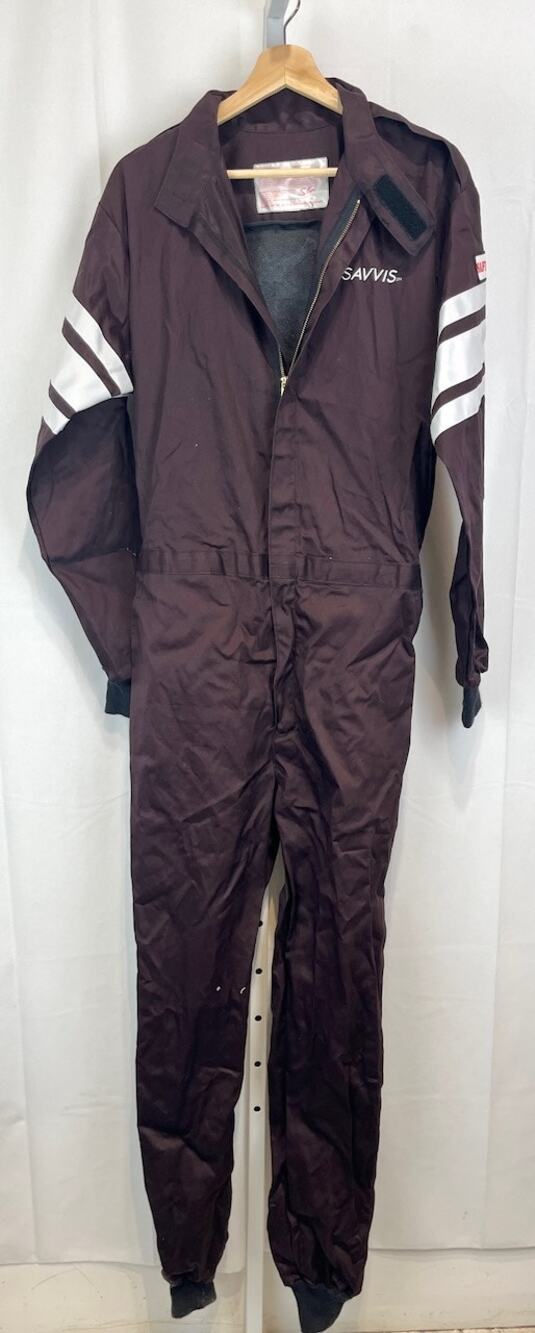 SAFEQUIP 110 Series Single Layer Suit Savvis Motor Racing Stripe Brown No Size